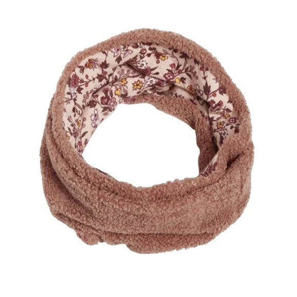 VERA BRADLEY Blush Fig Teddy Fleece Logo Scarf NEW with tags - Picture 1 of 5